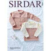 Sirdar Childrens Sweater & Jacket In Supersoft Aran