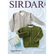 Sirdar Children's Sweaters In Super Soft Aran 2505
