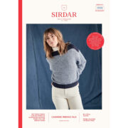 Sirdar Wide Neck Batwing Sweater In Cashmere Merino Silk Dk 10202