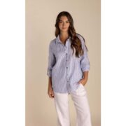 Two-T's Stripe Linen Shirt