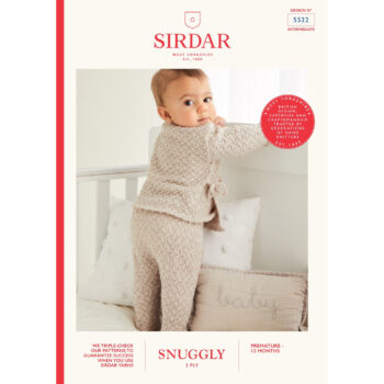 Sirdar Tie-side Top & Trouser Suit In Snuggly 2 Ply