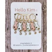 Hello Kim Cats Hearts Stitch Ring Markers