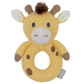 Living Textiles Noah The Giraffe Knitted Rattle
