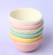 Juni Moon Pastel Felt Bowls 6 Pc