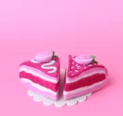 Juni Moon Strawberry Shortcake Slice Set - 2 Pc
