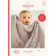 Sirdar Little Buds Crochet Blanket In Snuggly 3 Ply