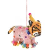 Wool Fiesta Tiger Hanging Decoration