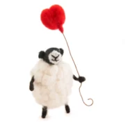 Sheply Wool Sheep with Heart Balloon
