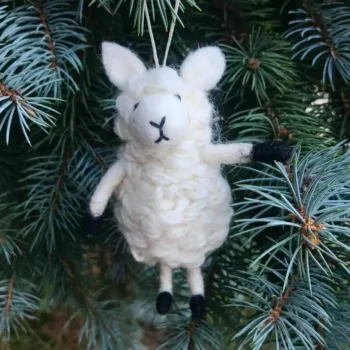 Sheep Felted Wool Ornaments