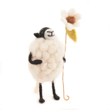 Barbara Wool Sheep with Flower