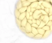 Bergschaf Wool Roving 100g White