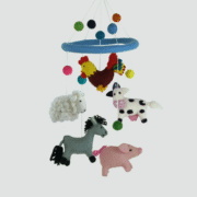 Farmyard Animals Wool Felted Mobile