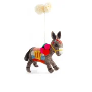 Wool Donkey Ornament Decoration