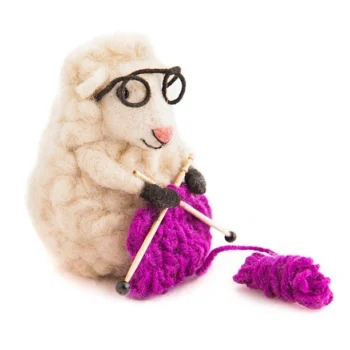 Knitting Nell Wool Sheep From Woolacombe - Purple