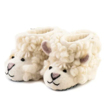 Shirley Sheep Children's Wool Slippers