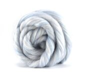Merino Wool & Nylon Roving 100g - Snowglobe