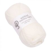 Ashford 100% Merino 4 Ply Superwash 50g Snow