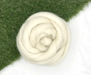 Cormo Wool Roving 100g - Natural White