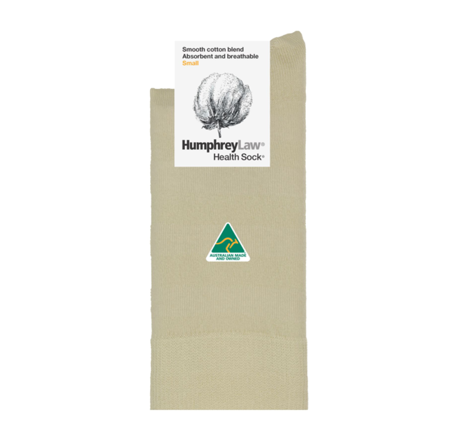 Humphrey Law Striped cotton sock 52c Bone