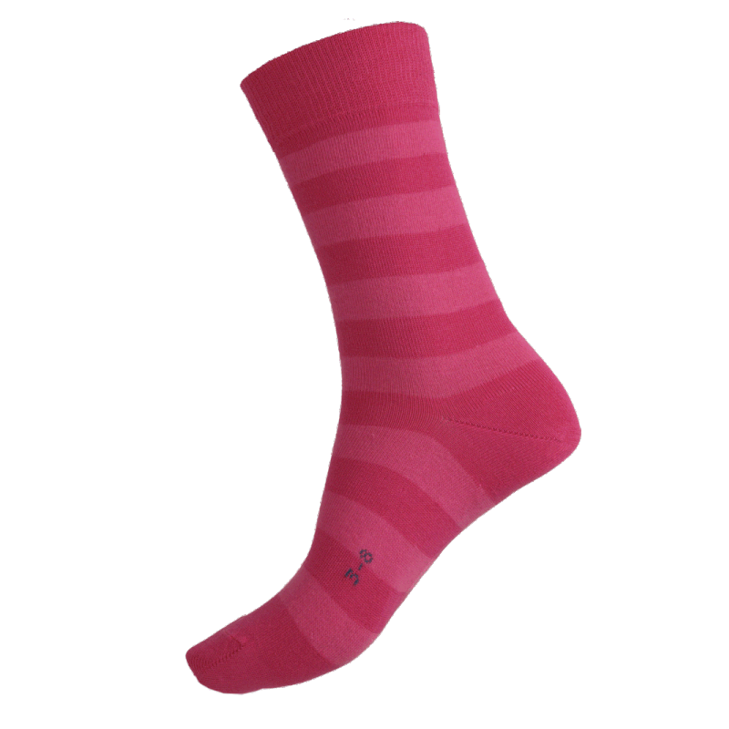 Humphrey Law Striped cotton sock 52c Fuchsia