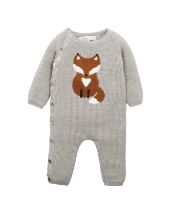 Bebe Eli Fox Knitted Romper