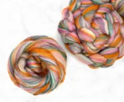 Merino Wool, Bamboo, Sari Silk Stellina Roving 100g - Harley's Dream