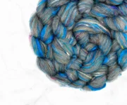 Blue Faced Leicester, Sari Silk & Glitzy Roving 100g - Midouze