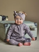 Merino Wool Remy All In One Romper Taupe Nature