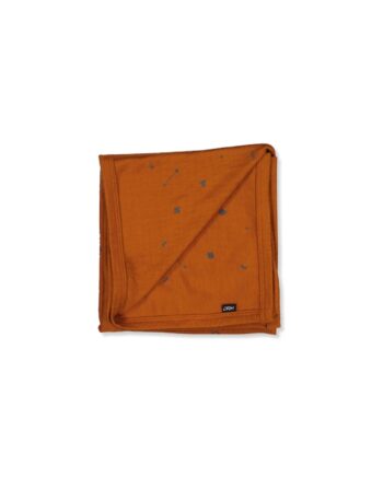 Merino Wool Swaddle Blanket Rust Elements