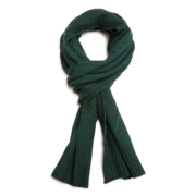Merino wool cable scarf moss