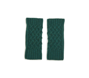 Iris & Wool Merino Wool Cable Gloves Moss