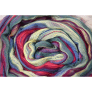 Shetland Wool Roving 100g - Cosmic Tornado