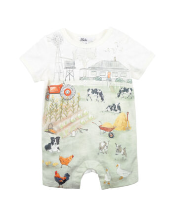 Bebe Chester Farm SS Romper