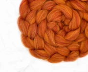 Merino Wool & Bio-Nylon Roving 100g - Dusty Brick