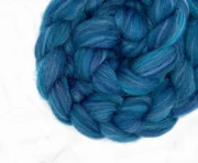 Merino Wool & Bio-Nylon Roving 100g - Fountain Blue