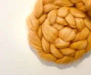 Recycled Wool Roving Speckle 100g - Marmalade Orange