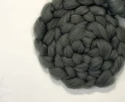 Recycled Wool Roving Speckle 100g - Seaweed Green