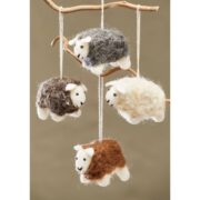 Natural Wool Sheep Hanging Decoration