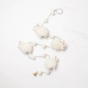 Felted Wool Garland Sheep