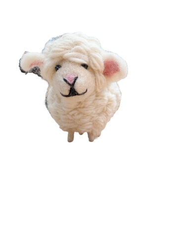 Felted Wool Hanging Ornament Sheep