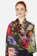 Tradition Textiles Merino Wool Wild Blooms Scarf