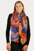 Tradition Textiles Merino Wool Liquid Diagonals Scarf