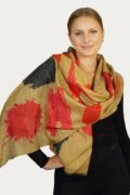 Tradition Textiles Merino Wool Painted Strokes Scarf