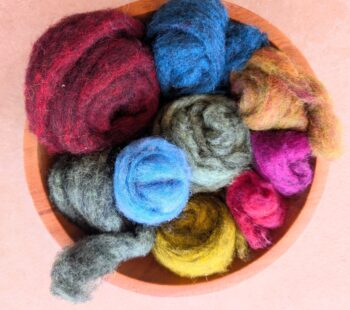 Carded Corriedale Mixed Pack 100g - Jazz