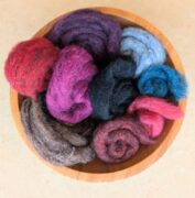 Carded Corriedale Sliver Mixed Pack 100g - Folk