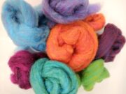 Carded Corriedale Mixed Pack 100g - Brights