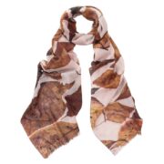 Dlux Pure Merino Wool Scarf Autumn Leaf - Tobacco
