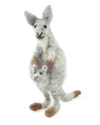 Handmade Felted Wool Kangaroo With Joey
