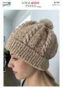 Naturally Loyal Vegas Tweed 8 Ply Beanie Pattern N1727