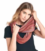 Alpaca Infinity Scarf Printed - Saffron
